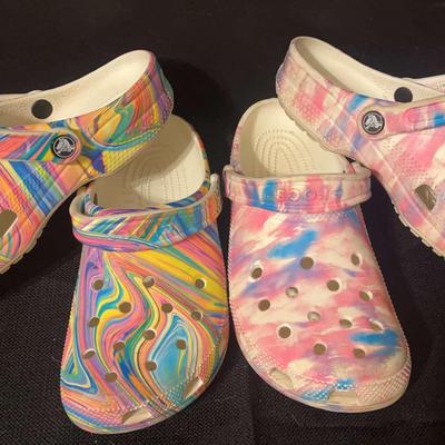 Groovy Multi Colored Crocs 