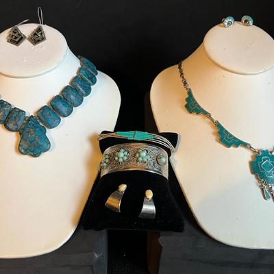 Turquoise-like Costume Jewelry 