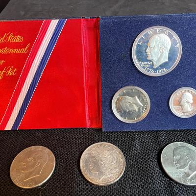 Eisenhower And Morgan Silver Dollars
