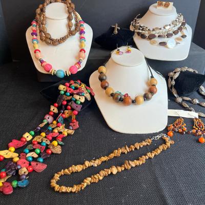 Colorful Wooden Bead Jewelry