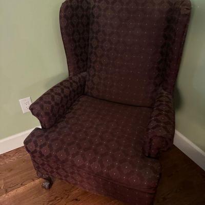 Side wingback chair