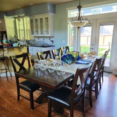 Dining table set - 8 chairs