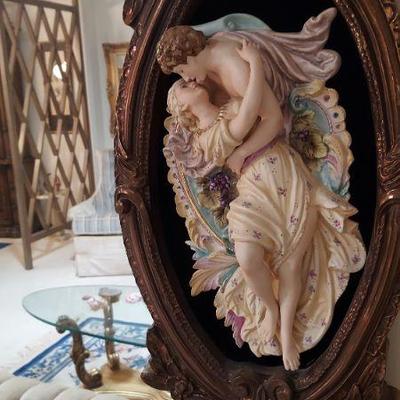 porcelain on mirror