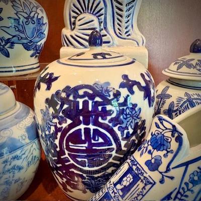 Blue & white chinoiserie