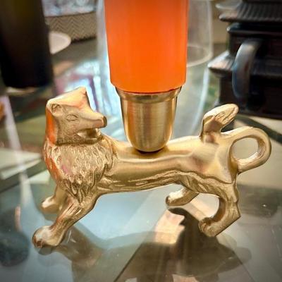 Brass candleholder