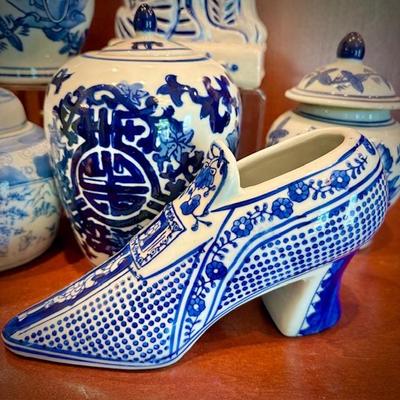 Blue & white chinoiserie