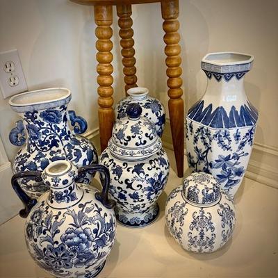Blue & white chinoiserie 