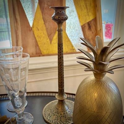 Brass candleholder