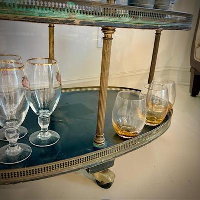 Vintage drink cart