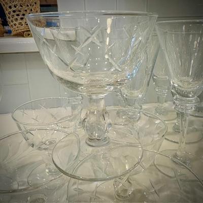 Vintage glassware