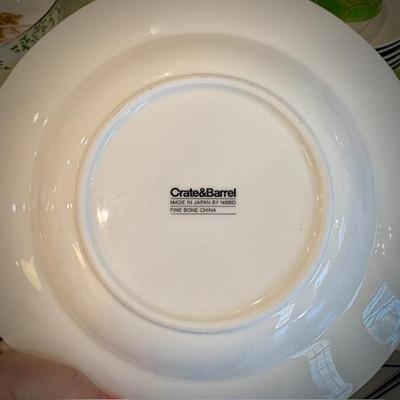 Crate + Barrel dishes