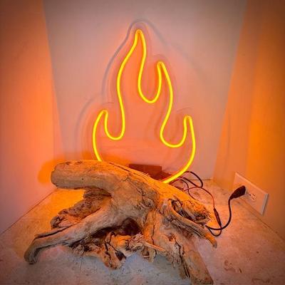 LED electric flame sculpture