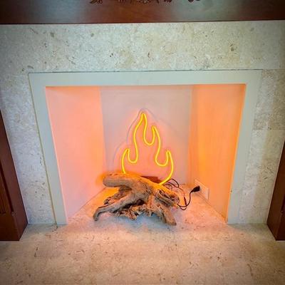 LED electric flame sculpture