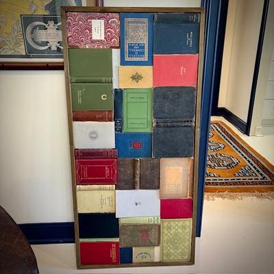 Book cover wall art