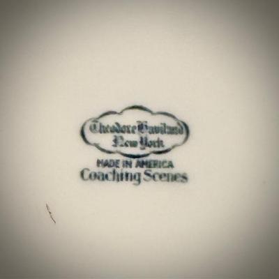 Theodore Haviland "Coaching Scenes" platter