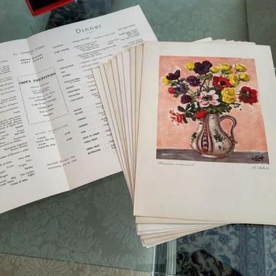 vintage menus