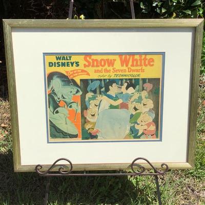 1951 Snow White Disney movie poster