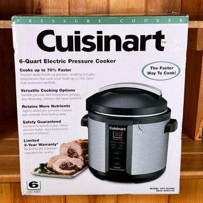 [nib] Cuisinart Pressure Cooker | 6-Quart electric pressure cooker, model CPC-600WS.

