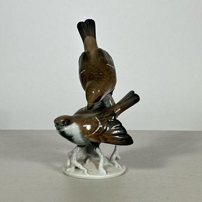 Rosenthal Bird Group | Rosenthal porcelain figurine of two birds, marked on the bottom. - h. 8.5 in


