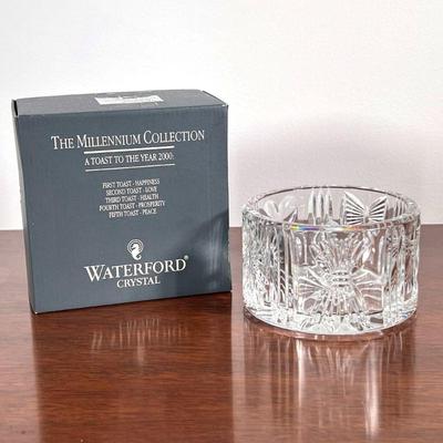 Waterford Bottle Coaster | Part of the Millennium Collection. Engraved angel, heart and starburst part of the designs, representing five...