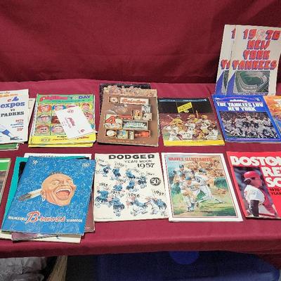 Baseball Yearbooks And Scorecards
