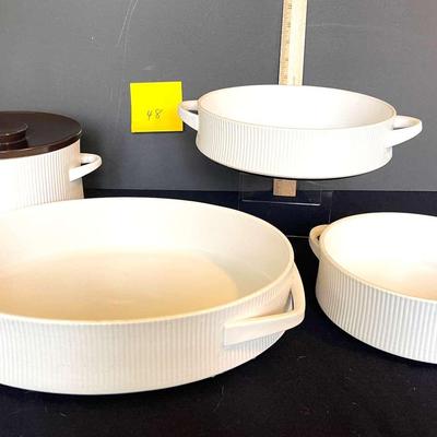 Vintage Unused Set Of German Flammfest Ceramic Cookware by Thomas