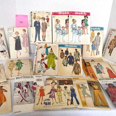 Vintage sewing patterns-children’s patterns, maternity patterns, and patterns from the 70's and 80's