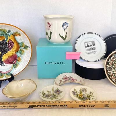 Tiffany Flower Pot, Italian Plate, New Yorker Cocktail Plates, Painted Marble Plates, More