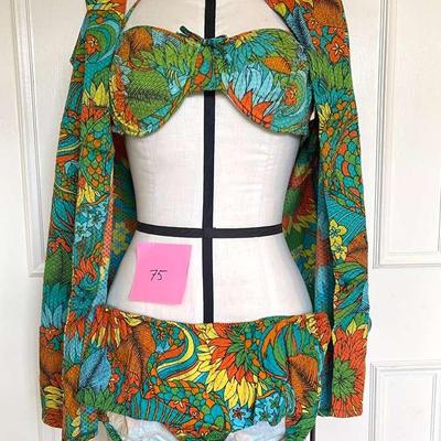 OMG Awesome Vintage Bikini With Cover-Up