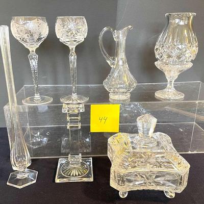 Nice Glass, Cut Glass, And Crystal Pieces