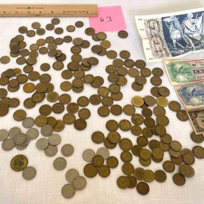 Foreign Coins And Bills