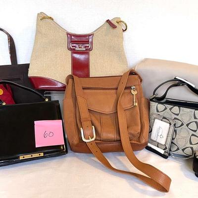 6 Nice Purses  And A Tote Bag