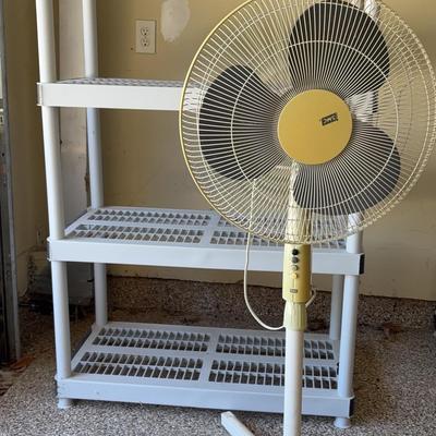 Storage Shelf And Fan - 1
