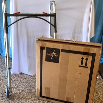 Aluminum Walker And Bedside Toilet