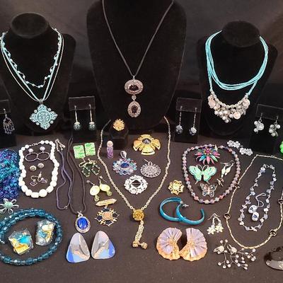 Blue, Green, And Purple Themed Jewelry 