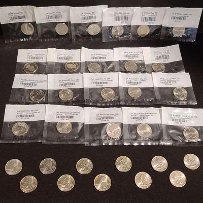 Uncirculated National Park & US State Commemorative Quarters