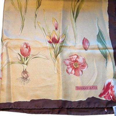 Tiffany co silk scarf