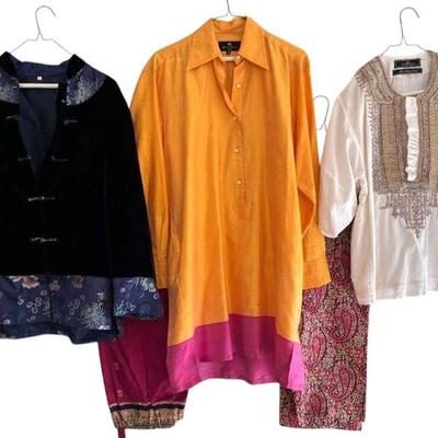 Asian inspired silk clothing women’s l