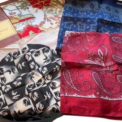 Etro liberty and tema e silk scarves