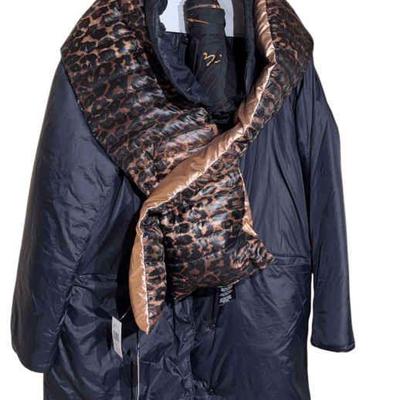 Eileen fisher jacket think royln puffer scarf