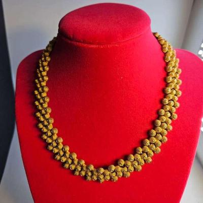 Vintage 1980s Classic Statement Collar Necklace 