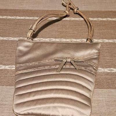Escada Evening Satin Bag Handmade In Italy