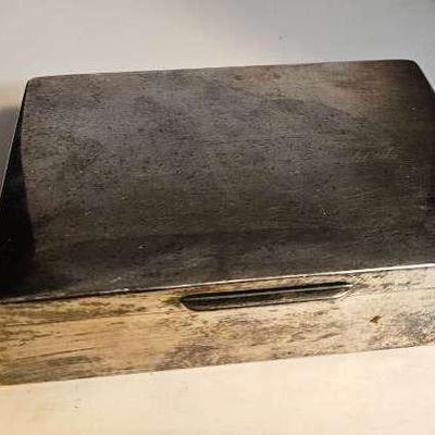 Pewter Silver Box Of Ambassador Gould Of USA