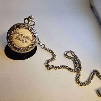 Milan Moon Phase Pocket Watch With Chain And Clip
