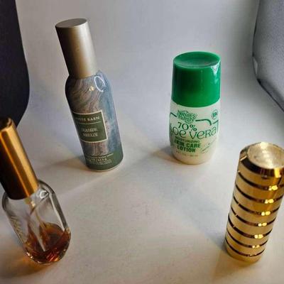 Coty Sophia Cologne, Carven Atomizer, White Barn Room Spray, Aloe Vera Lotion