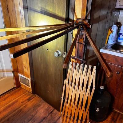 Antique Wooden Clothes Dryer, L. Hopkins, Miles Grove, Pennsylvania