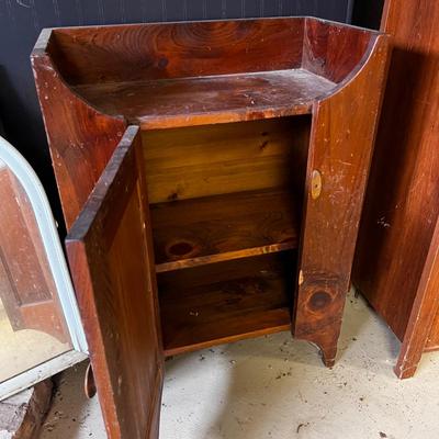 Small Cupboard + Painted Mirror