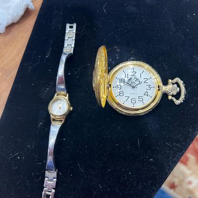 Vintage Bald Eagle Pocket Watch And Women’s Rumours Wristwatch