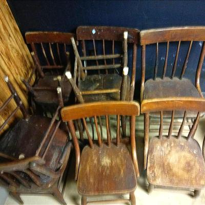 Heyward Wakefield Wooden Children's Chairs 