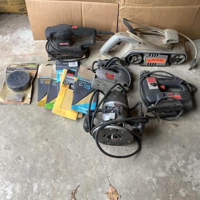 Sanders, Jig Saw, Router 